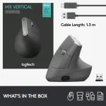 ماوس بی‌سیم ارگونومیک لاجیتک مدل MX Vertical - Image 5