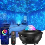 چراغ خواب کهکشانی اسپیکردار مدل Starry Projector با ریموت کنترل اورجینال