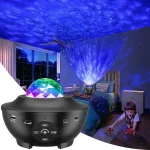 چراغ خواب کهکشانی اسپیکردار مدل Starry Projector با ریموت کنترل اورجینال - Image 10