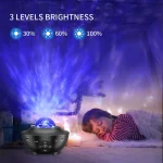 چراغ خواب کهکشانی اسپیکردار مدل Starry Projector با ریموت کنترل اورجینال - Image 7