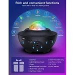 چراغ خواب کهکشانی اسپیکردار مدل Starry Projector با ریموت کنترل اورجینال - Image 9