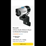 وب کم مایکروسافت مدل LifeCam Studio کیفیت ۱۰۸۰p - استوک - Image 6